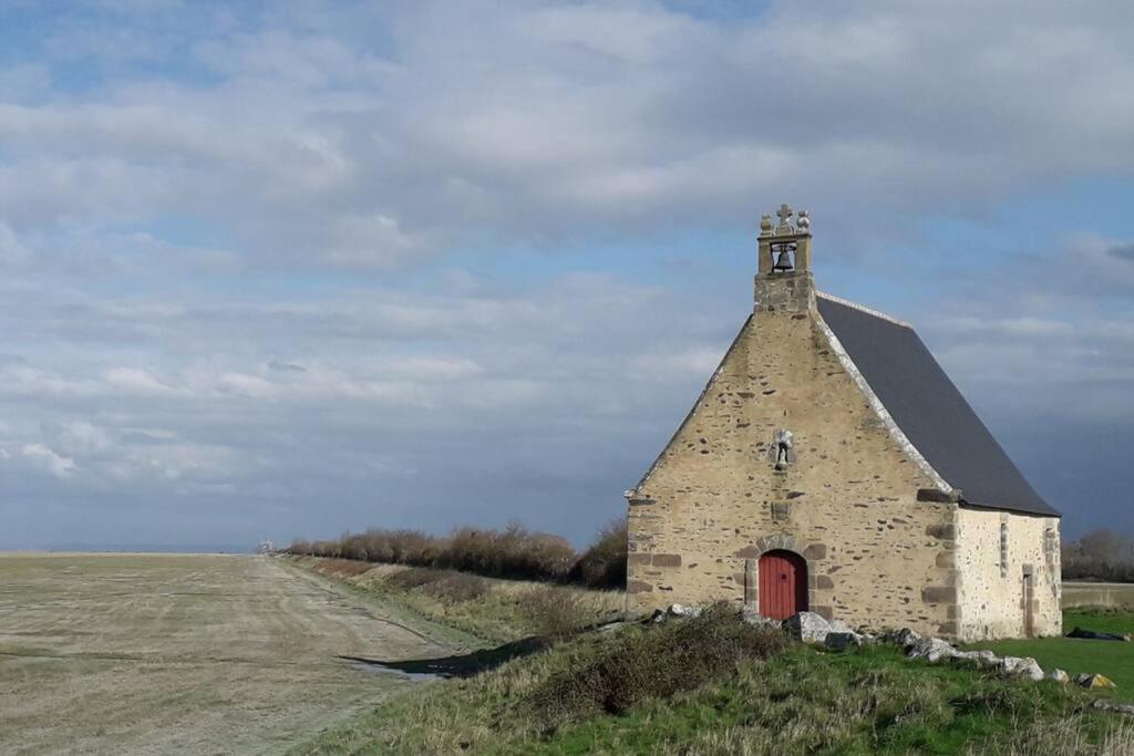 Vue Mer Pour Une Escale En Baie Du Mt-St-Michel Cherrueix Bagian luar foto